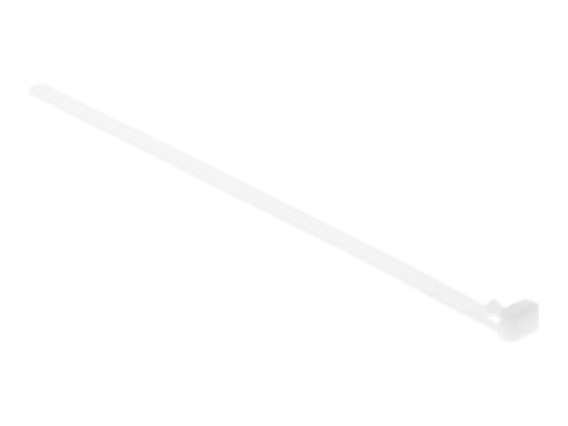 [18644] Delock Kabelbinder - wiederverwendbar - 20 cm - weiß (Packung mit 100)