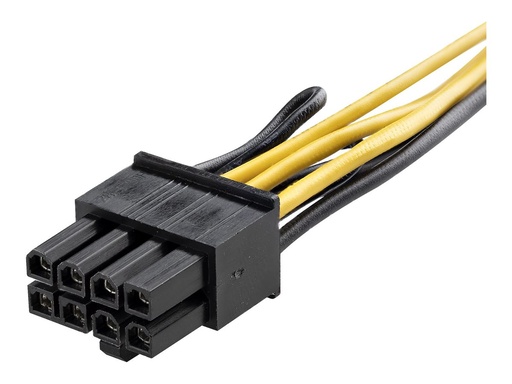 [PCIEX68ADAP] StarTech.com PCI Express 6 Pin auf 8 Pin Adapterkabel - Schwarz - Netzteil - 6-poliges PCIe Power (W)