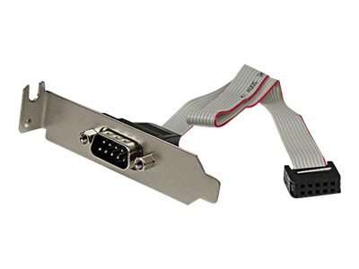 [PLATE9MLP] StarTech.com 9-pin seriell Stecker auf 10-pin Mainboard Header LP Slotblech - Serielles Bedienfeld - DB-9 (M)