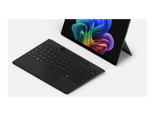 [ZRA-00012] Microsoft Surface Pro 13-inch Keyboard - Tastatur - mit Stiftaufbewahrung - mit Touchpad, Beschleunigungsmesser, Surface Slim Pen 2 Ablage- und Ladeschale - QWERTY - Portugiesisch - Schwarz - für Microsoft Surface Pro 8, Pro 8 for Business, Pro 9, Pro 9 for Business, Pro 10 for Business, Pro (11th Edition)