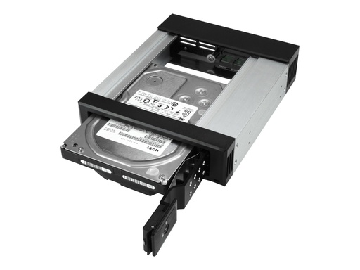 [HSB1SATSASBA] StarTech.com Startech 5,25 auf 3,25 Festplatten Wechselrahmen - für 3,5 SATA/SAS Laufwerke - Trägerlos - SAS/SATA Backplane - Laufwerksschachtadapter - 5,25" bis 3,5" (13.3 cm to 8.9 cm)