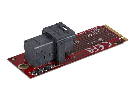 [M2E4SFF8643] StarTech.com Startech U.2 (SFF-8643) auf M.2 PCI Express 3.0 x4 Adapterkarte für 2,5" U.2 NVMe SSD - Schnittstellenadapter - 2.5" (6.4 cm)