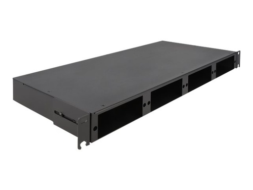 [66924] Delock Glasfaser-Patchpanel (blank) - hohe Dichte - Rack montierbar - Schwarz - 1U - 48.3 cm (19")