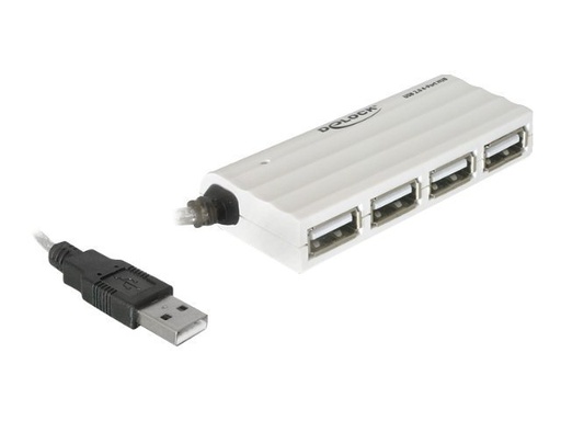 [87445] Delock HUB USB 2.0 - Hub - 4 x USB 2.0 - Desktop