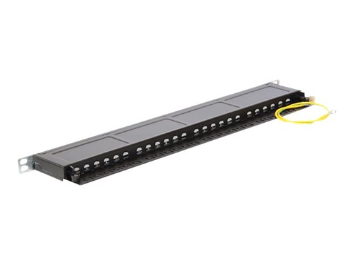 [43316] Delock Patch Panel - RJ-45 X 24 - Jet Black, RAL 9005 - 0.5U - 48.3 cm (19")