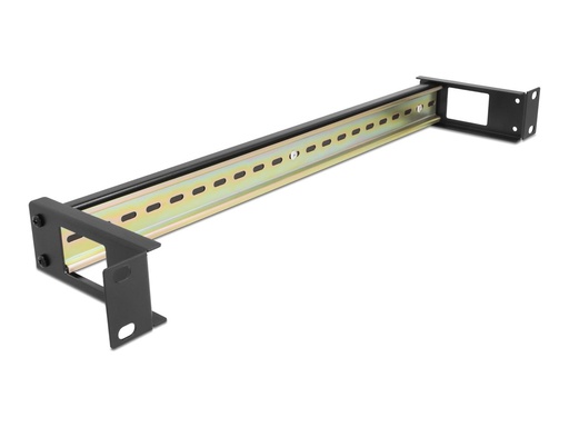 [67031] Delock DIN Schienenpanel - Schwarz - 1U - 48.3 cm (19")