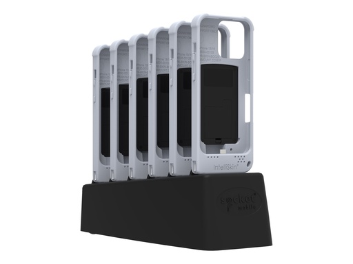 [CX4220-3302] Socket Mobile DuraSled DS840 - Mit 6 Bay-Ladegerät - Barcode-Scanner - Begleiter - 2D-Imager - decodiert - Bluetooth 2.1 EDR (Packung mit 6)