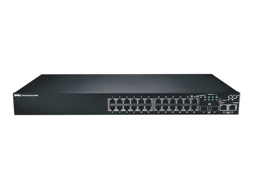 [210-19768] Dell PowerConnect 3524 - Switch - managed - 24 x 10/100 + 2 x Shared SFP + 2 x 10/100/1000