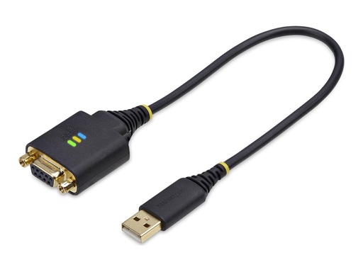 [1P1FFCN-USB-SERIAL] StarTech.com 1ft/30cm USB to Null Modem Serial Adapter Cable, FTDI, RS232 - Kabel USB / seriell - USB (M)