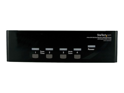 [SV431DDVDUA] StarTech.com 4 Port DVI KVM USB Switch - 4-fach DVI Umschalter mit USB Hub
