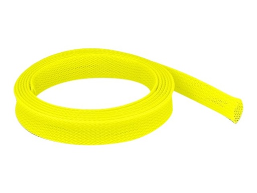 [20745] Delock Geflechtschlauch - dehnbar - 2 m - Gelb