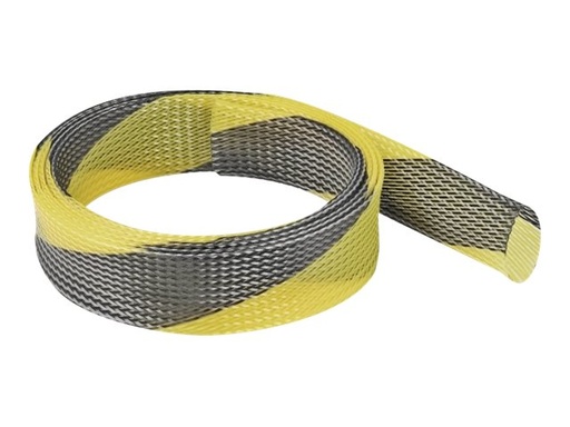 [20752] Delock Geflechtschlauch - dehnbar - 2 m - Schwarz