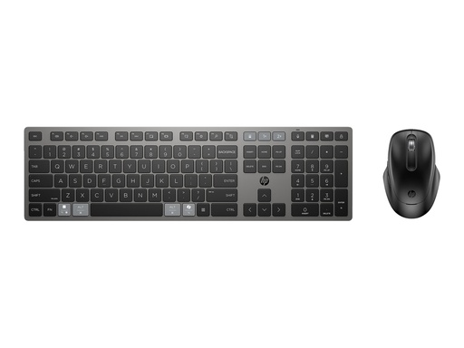 [9T5A9AA#ABD] HP 720 - Tastatur-und-Maus-Set - Multigerät, wiederaufladbar, betrieben durch SuperCapacitor, programmierbare Tasten