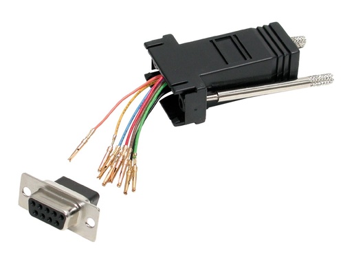 [GC98FF] StarTech.com DB9 auf RJ45 Modular Adapter - Bu/Bu - Serieller Adapter - DB-9 (W)