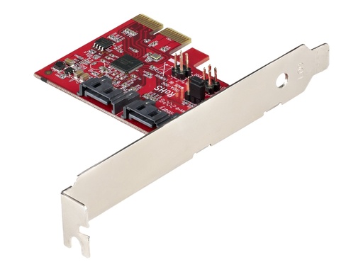 [2P6GR-PCIE-SATA-CARD] StarTech.com 2 Port PCIe SATA RAID Kontroller - PCIe SATA hardware RAID Controller - PCIe Festplatten/SSD RAID Controller/Karte - Full/Low Profil Blende - ASM1062R SATA RAID (2P6GR-PCIE-SATA-CARD)