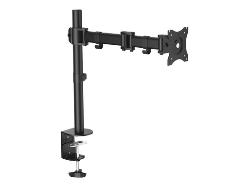 [ARMPIVOTB] StarTech.com Startech Monitorhalterung für VESA kompatible Bildschirme bis zu 34" und 8 kg  - Gelenkige Halterung für einzelnen Monitor - höhenverstellbar mit Tischklemme/Durchführung - Schwarz (ARMPIVOTB)