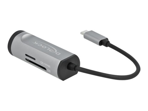 [64115] Delock 2 Port USB 3.2 Gen 1 Hub with USB Type-C Connection and SD + Micro SD Slot