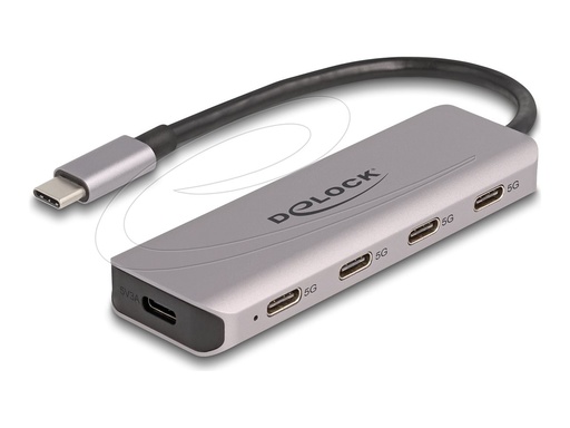 [64238] Delock Hub - 5 Gbps, with USB-C connector - 4 x USB-C 3.2 Gen 1