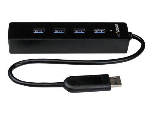 [ST4300PBU3] StarTech.com 4 Port USB 3.0 SuperSpeed Hub - Schwarz