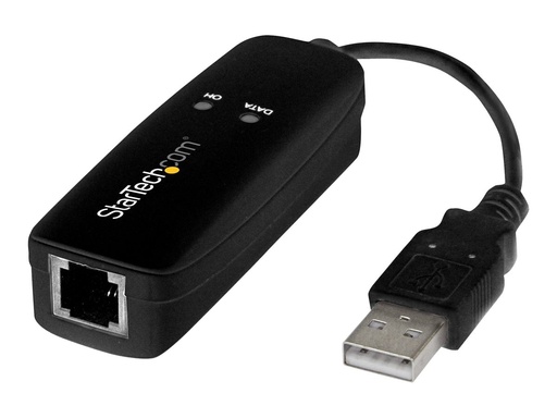 [USB56KEMH2] StarTech.com StarTech USB 2.0 Faxmodem - 56K Externes DialUp V.92 Modem/Dongle/Adapter - Computer/Laptop Faxmodem - USB auf Telefonbuchse - USB Datenmodem - Netzwerk Fax/CMR/POS (USB56KEMH2)