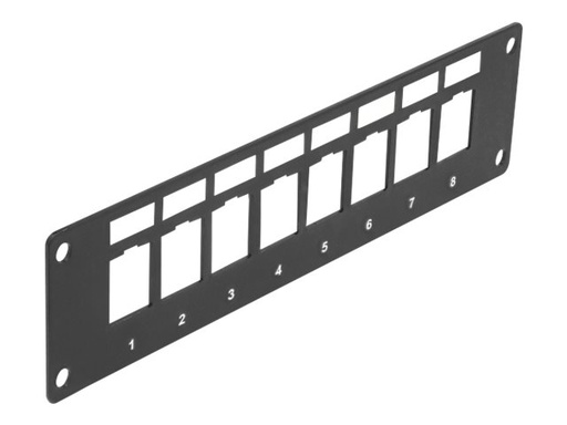 [86597] Delock Leeres Keystone-Patchpanel - oberflächenbündig montierbar