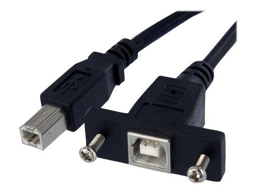 [USBPNLBFBM3] StarTech.com 90cm USB B auf B Blendenmontage Kabel - Bu/St - USB Verlängerungskabel - Einbaubuchsen Kabel Verlängerung - USB-Kabel - USB Typ B (M)