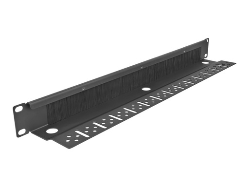 [66846] Delock Kabelabdeckung mit Bürsten - Rack montierbar - Schwarz - 1U - 48.3 cm (19")