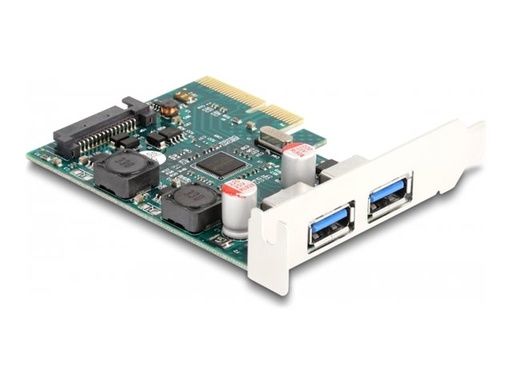 [90106] Delock PCI Express x4 Karte zu 2 x extern USB Typ-A - Controller - Serial ATA