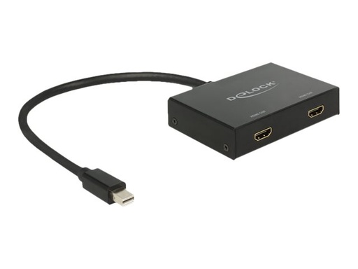 [87696] Delock Displayport 1.2 Splitter 1 x mini Displayport in > 2 x HDMI out 4K