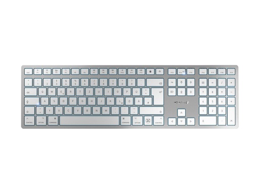 [JK-9110DE-1] Cherry KW 9100 SLIM - Tastatur - kabellos - 2.4 GHz, Bluetooth 4.0