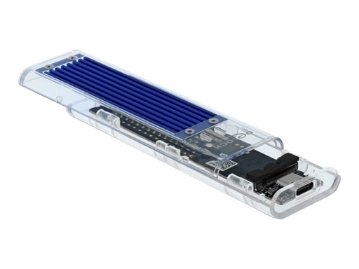 [42620] Delock External Enclosure for M.2 NVME PCIe SSD with USB Type-C female transparent