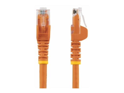 [N6PATC7MOR] StarTech.com 7m CAT6 Ethernet Cable, 10 Gigabit Snagless RJ45 650MHz 100W PoE Patch Cord, CAT 6 10GbE UTP Network Cable w/Strain Relief, Orange, Wiring is UL Certified/TIA - Category 6 - 24AWG (N6PATC7MOR)