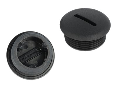 [60232] Delock Verschlussstopfen - Schwarz (Packung