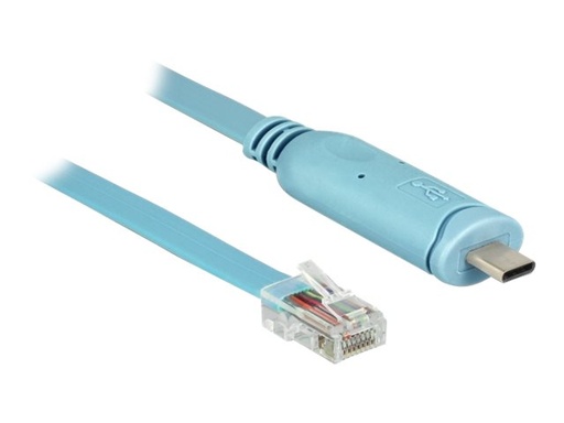 [63914] Delock Kabel seriell - 24 pin USB-C (M) zu RJ-45 (M)