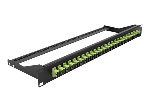 [43385] Delock Patch Panel - Rack montierbar - SC MM X 24 - Schwarz, hellgrün - 1U - 48.3 cm (19")
