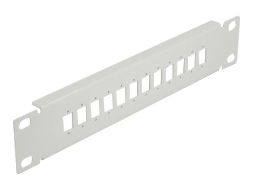 [66803] Delock Patchpanel (Blindblech) - Rack montierbar - Grau - 1U - 25.4 cm (10")