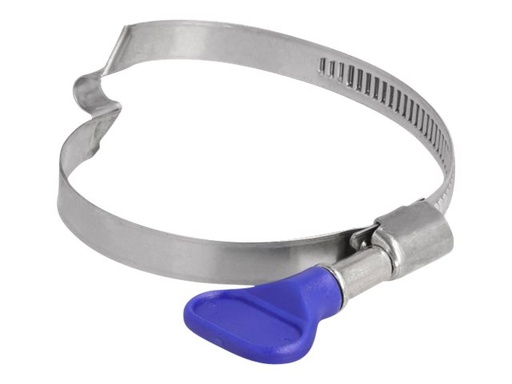 [19612] Delock Butterfly - Schlauchschelle - geeignet für 50 - 65 mm Schlauch - Blau (Packung mit 5)