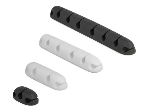 [18402] Delock Kabelhalter-Kit - Tisch montierbar, Oberfläche montierbar, geeignet für Wandmontage