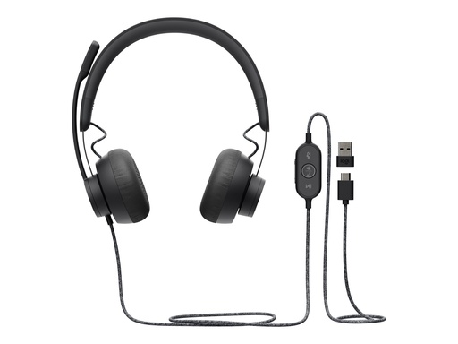 [981-000870] Logitech Zone Wired MSFT Teams - Headset - On-Ear