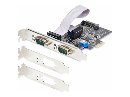 [2S232422485-PC-CARD] StarTech.com 2-Port Serielle PCIe Karte, RS232/RS422/RS485 Serielle Karte
