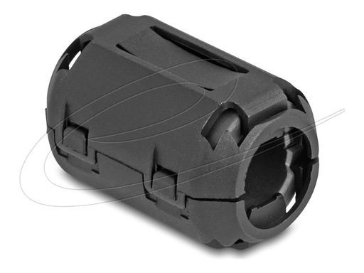 [80948] Delock Ferritleiste - für Rundkabel bis 13 mm - Schwarz (Packung mit 2)