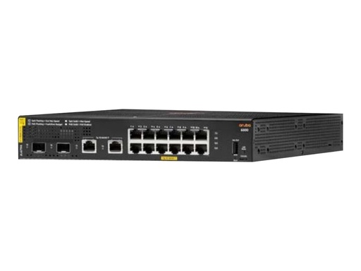 [R8N89A#B2C] HPE Aruba 6000 12G Class4 PoE 2G/2SFP 139W Switch - Switch - managed - 12 x 10/100/1000 (PoE+)