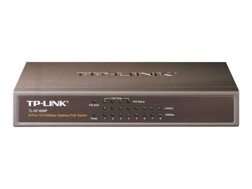 [TL-SF1008P] TP-LINK TL-SF1008P - Switch - 4 x 10/100 (PoE)