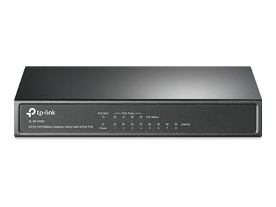 [TL-SF1008P] TP-LINK TL-SF1008P - Switch - 4 x 10/100 (PoE)