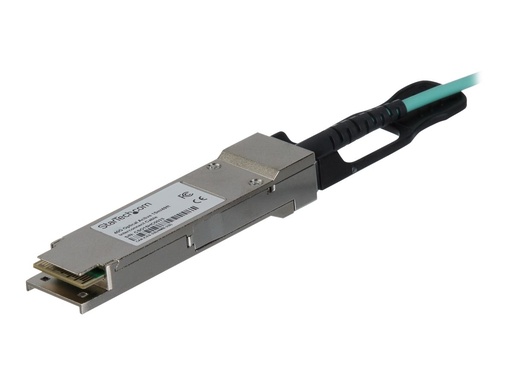[QSFP40GAO15M] StarTech.com Startech MSA Uncoded Compatible 15m/49.2ft 40G QSFP+ to QSFP+ AOC Cable, 40 GbE QSFP+ Active Optical Fiber, 40 Gbps QSFP Plus/Transceiver Module Cable, 40GE QSFP+ Active Optical Cable - Lifetime Warranty (QSFP40GAO15M)