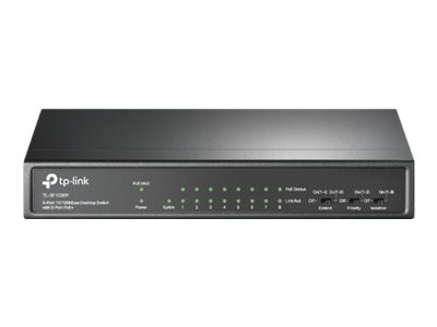 [TL-SF1009P] TP-LINK TL-SF1009P V5 - Switch - unmanaged - 8 x 10/100 (PoE+)