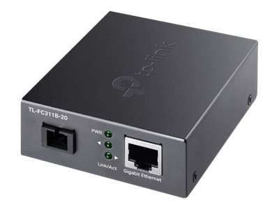 [TL-FC311B-20] TP-LINK TL-FC311B-20 V2 - Medienkonverter - 1GbE - 1000Base-T, WDM, 1000Base-SC - RJ-45 / SC Single-Modus - bis zu 20 km - 1310 (TX)