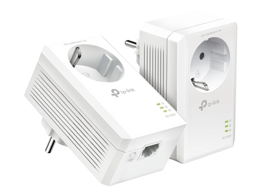 [TL-PA7017P KIT] TP-LINK Av1000 Passthrough Powerline Kit - Bridge - Stromnetz (Powerline)