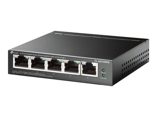 [TL-SG105PE] TP-LINK TL-SG105PE - Switch - managed - 5 x 10/100/1000 (4 PoE+)