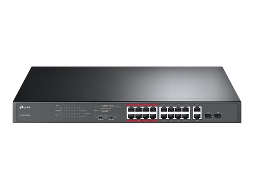 [TL-SL1218MP] TP-LINK TL-SL1218MP - Switch - unmanaged - 16 x 10/100 (PoE+)